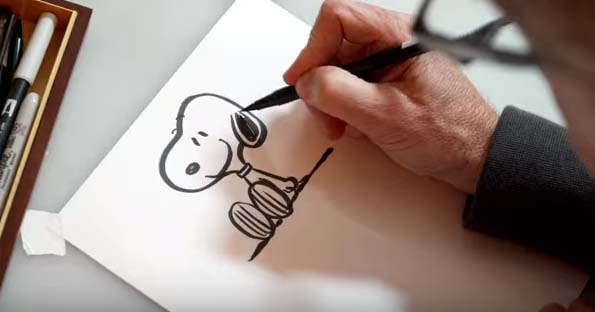Vídeo Como Desenhar o Snoopy