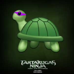 Tartaruga Donatello pôster minimalista