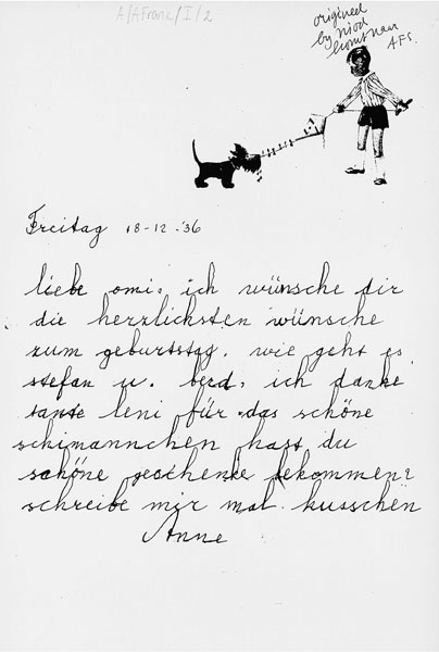 Carta Anne Frank