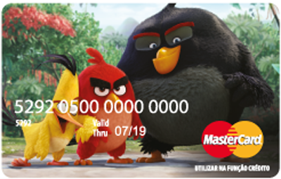 Cartão pré pago Angry Birds
