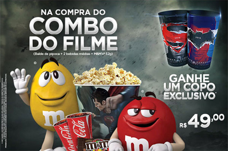 Combo do Cinemark tem copo exclusivo de “Batman vs Superman: A Origem da  Justiça” | AToupeira