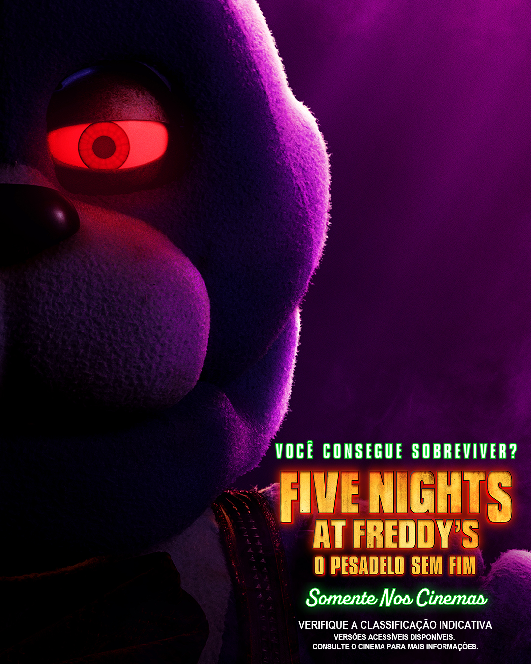 Poster Cartaz Five Nights at Freddy's O Pesadelo Sem Fim em Promoção na  Americanas