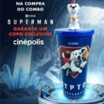 Cinépolis lança combo de “Superman” com copo do Krypto e bandana para transformar seu pet em herói