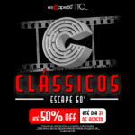 Escape 60' desafia o público a reviver onze de suas salas mais icônicas com 50% de desconto em agosto