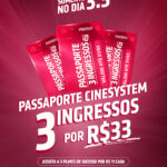 3/3 da Cinesystem tem combo de 3 ingressos por R$ 33