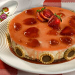 Para o fim de semana - Bolo Gelado com Flocos de Biscoito