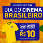 Dia do Cinema Brasileiro tem ingressos a R$ 10 para quem vestir camisa da seleção
